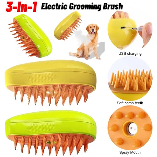 3 In 1 Cat Steamy Massage Brush For Cats