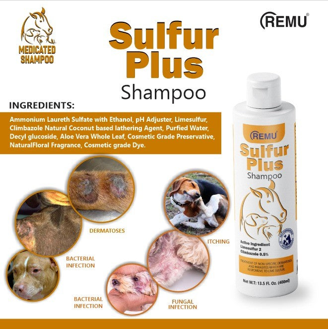 Remu Sulfur Plus Medicated Shampoo