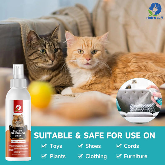 FLUFF N BUFF KEEP OFF CAT REPELLENT SPRAY 120ML