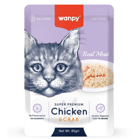 WANPY REAL MEAT (CHICKEN & CRAB) 85G