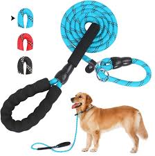 Round Rope Leash With Rubber Handle