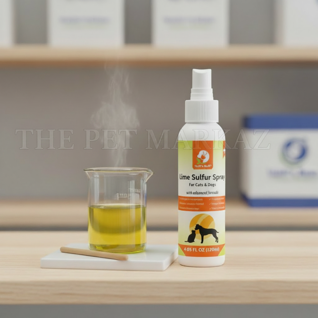 Fluff n Buff Lime Sulfur Spray For Cats And Dogs – 120 ML
