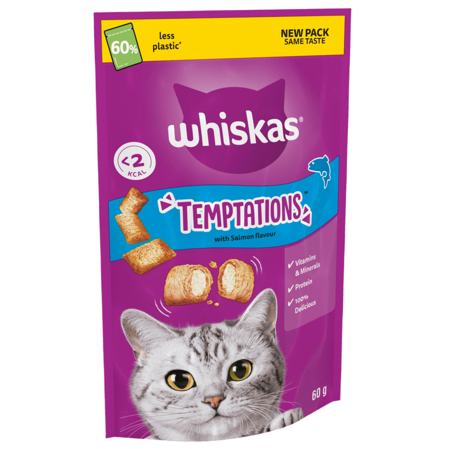 Whiskas Temptations Cat Treats – 60gm