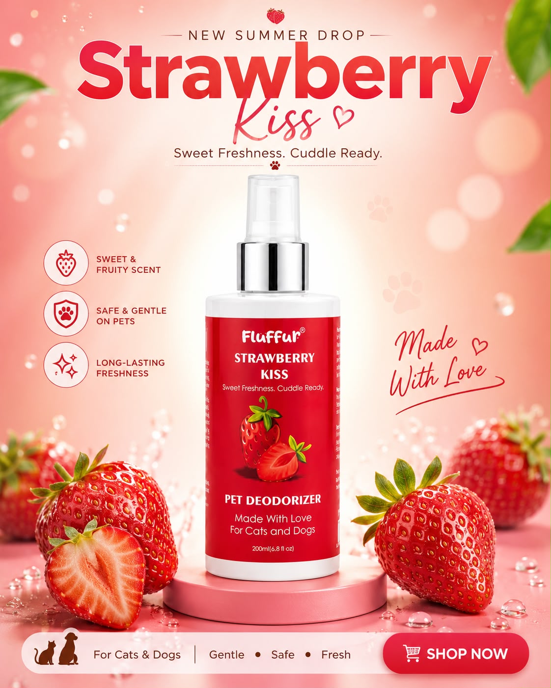 Fluffur Pet Deodorizing Spray – 200 ML